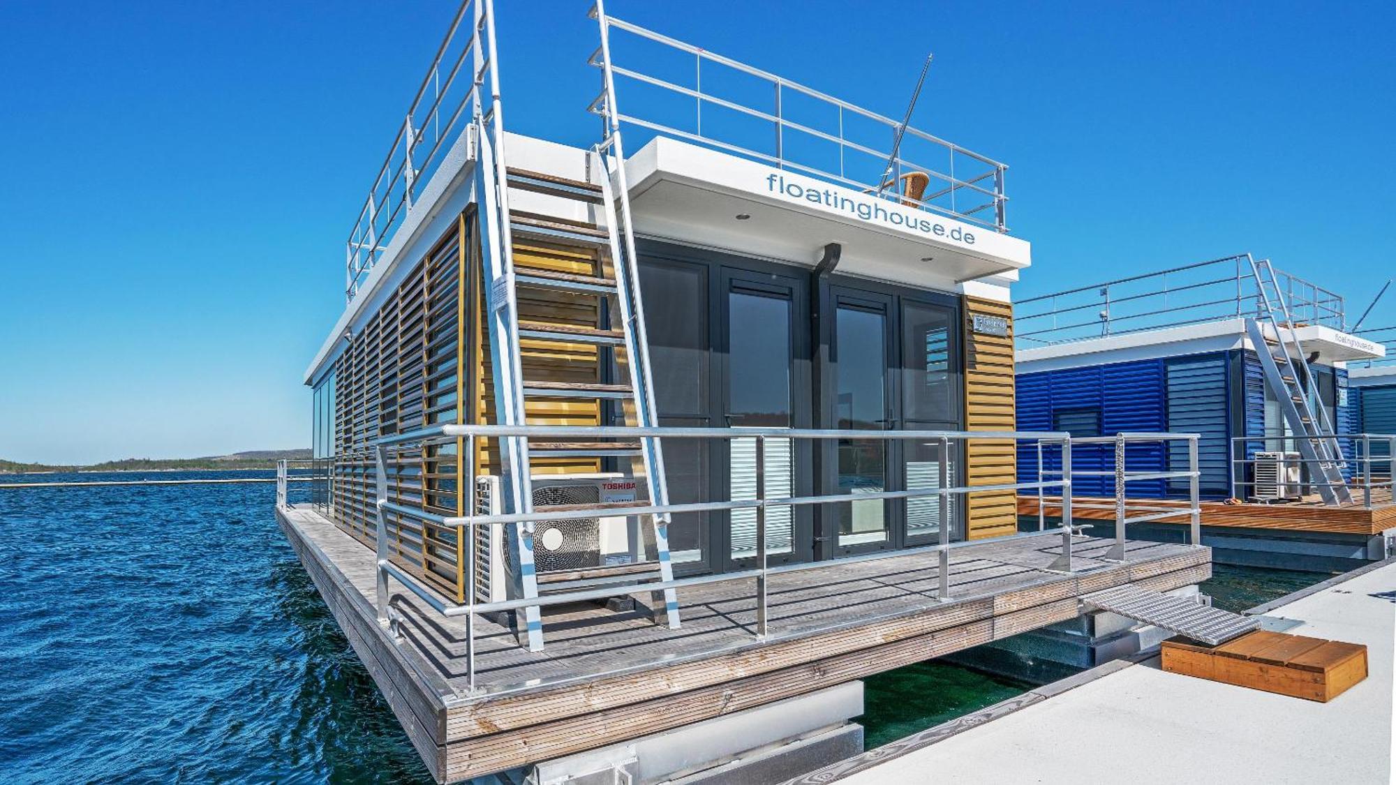 Hausboot Geiseltalsee - Floating House - Well Hausboote - Family & Friends Braunsbedra Exterior photo