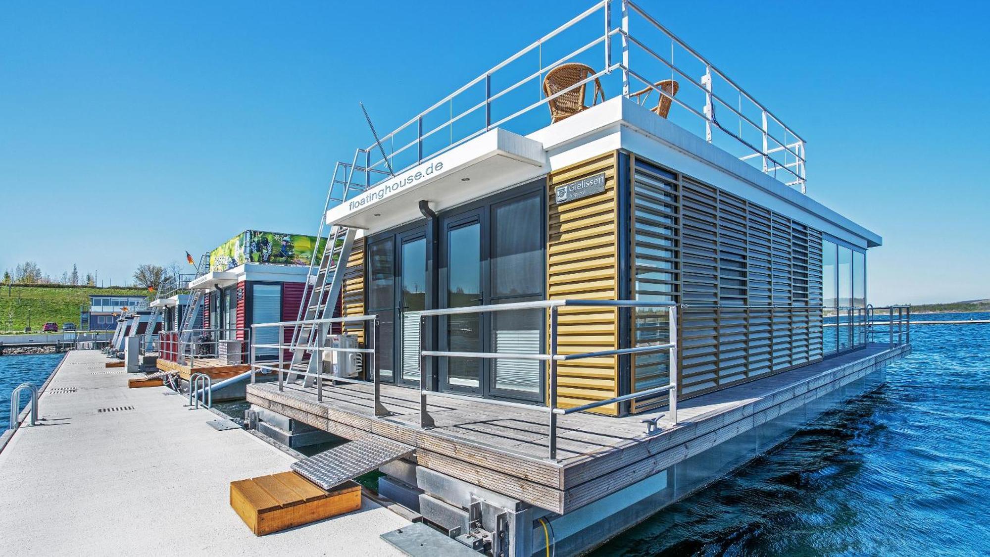 Hausboot Geiseltalsee - Floating House - Well Hausboote - Family & Friends Braunsbedra Exterior photo
